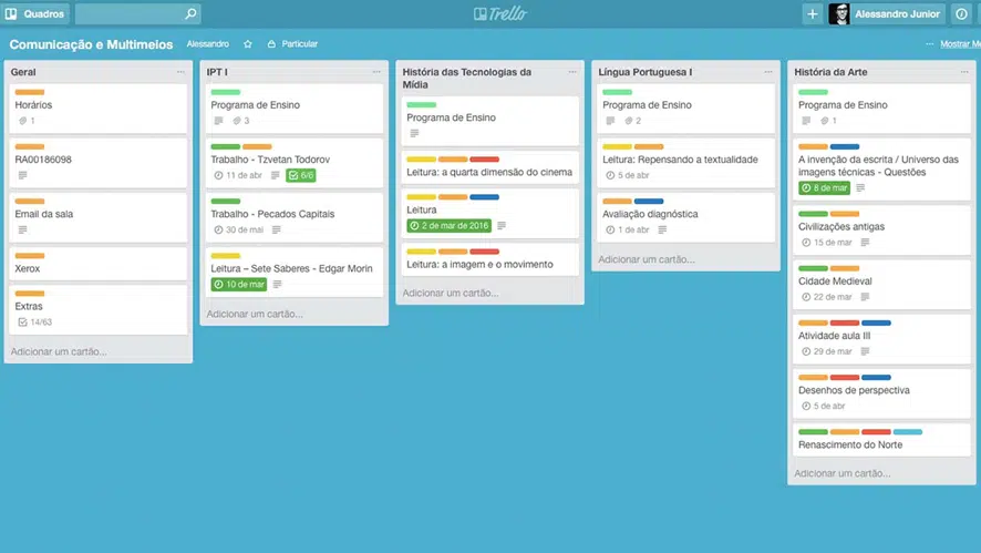ferramentas de gestão de projetos: trello