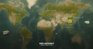 origem da soja no mundo