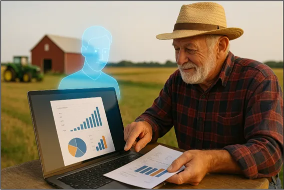 como criar um agente de IA na fazenda Produtor diante de uma agente de IA computador