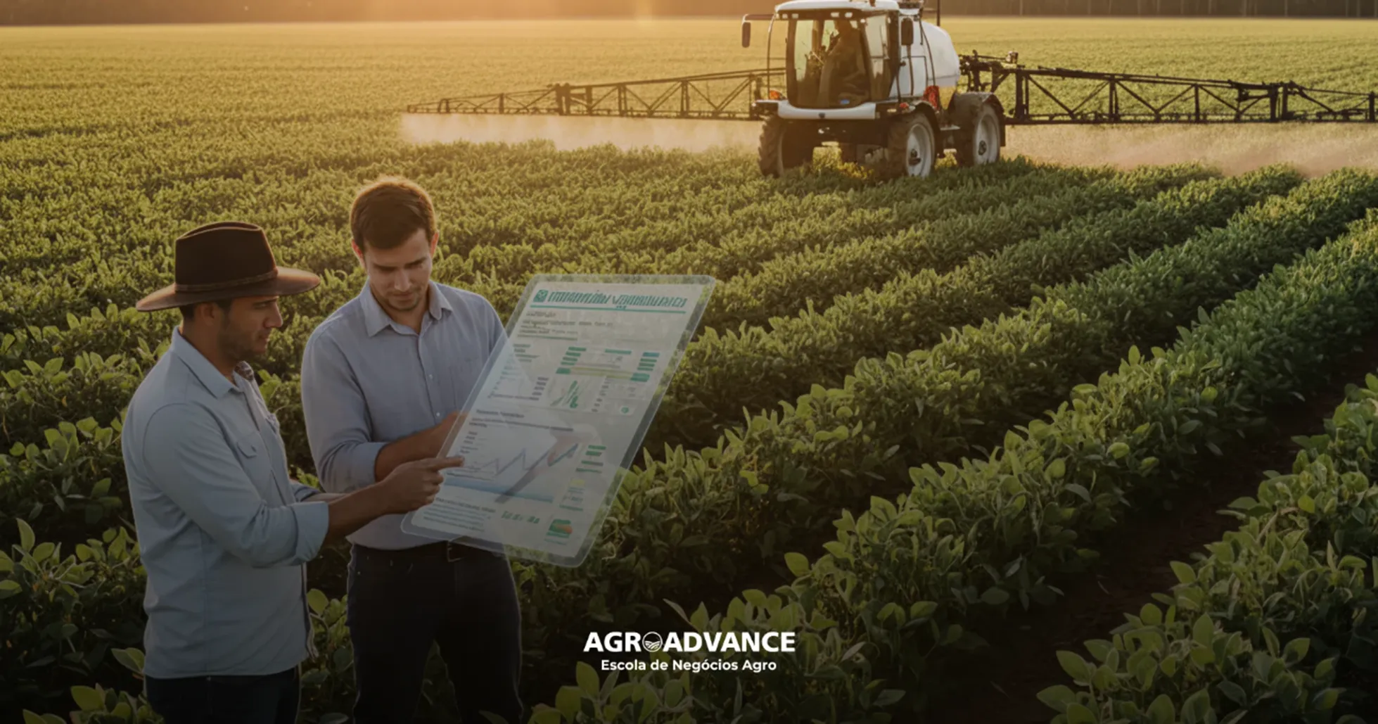 receituário agronômico virtual no campo; consultor e pulverização agrícola