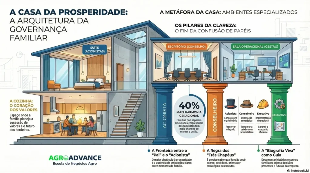 A Casa da prosperidade: a arquitetura da governança familiar.