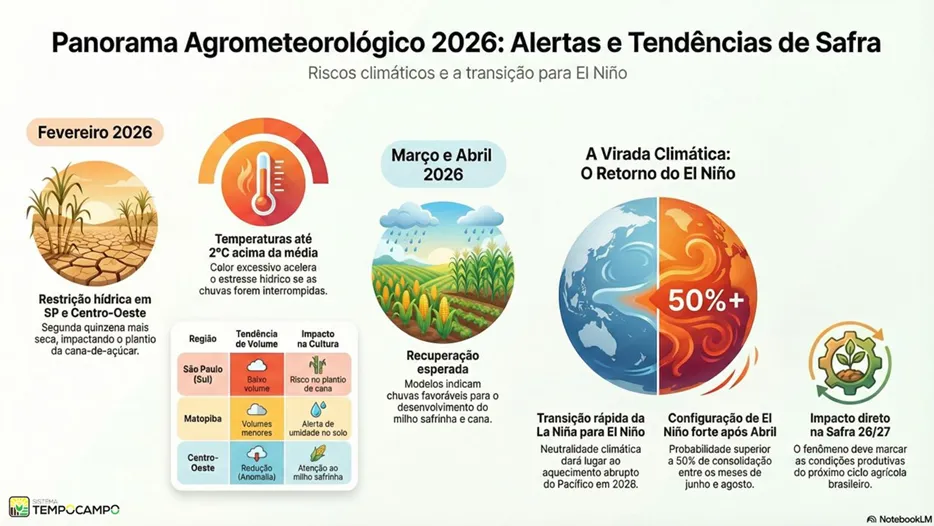 previsão de 2026, considerando o panorama agrometeorológioc
