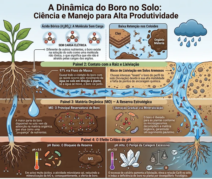 Dinâmica do Boro no solo