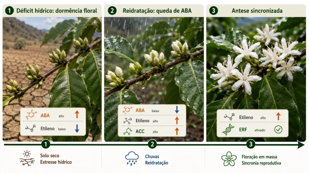 ciclo de antese em café