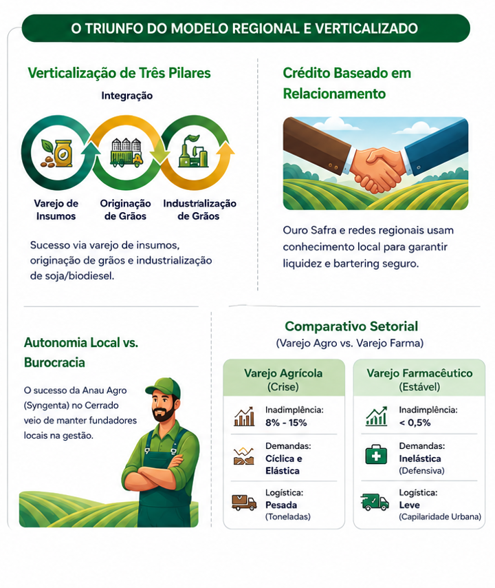 triunfo do modelo regional verticalizado do varejo de insumos agrícolas