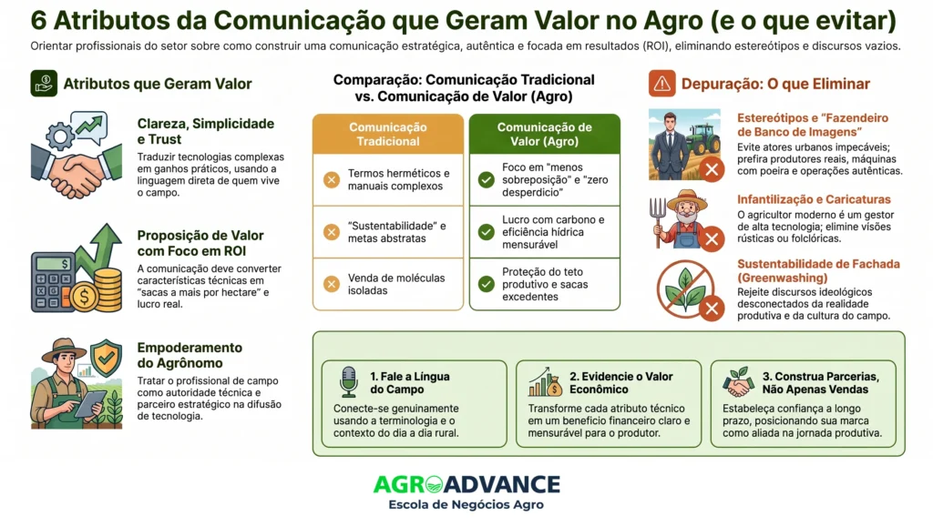 6 Atributos da comunicação que geram valor no agro e o que não fazer (depreciação da comunicação no agro)